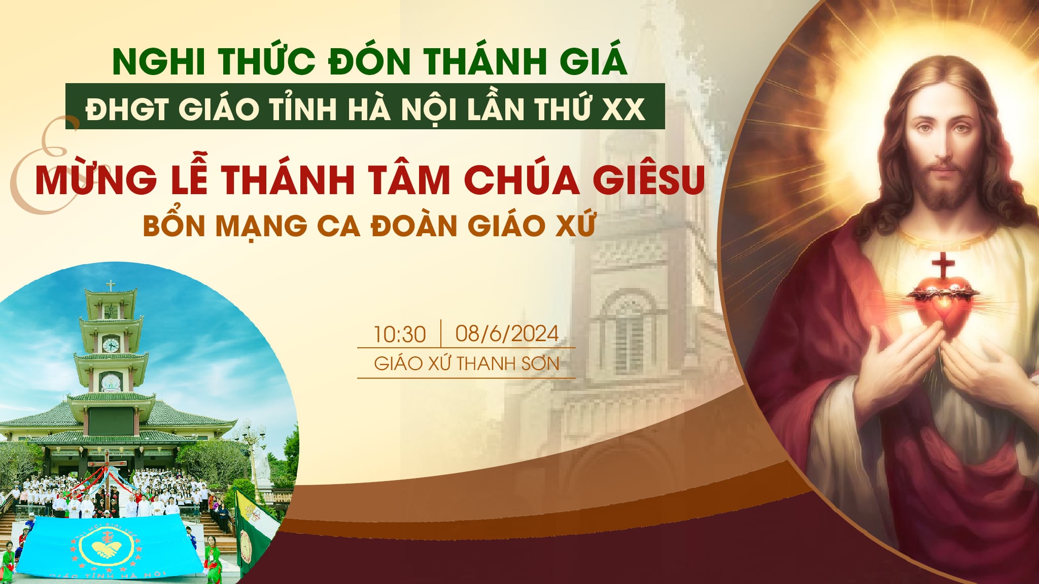 Giáo hạt Cao Bằng: Đón Thánh giá Đại hội Giới trẻ Giáo tỉnh Hà Nội, mừng Bổn mạng Ca đoàn Thánh Tâm
