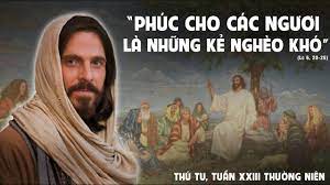 Thứ Tư tuần XXIII TN: “Phúc cho anh em…”