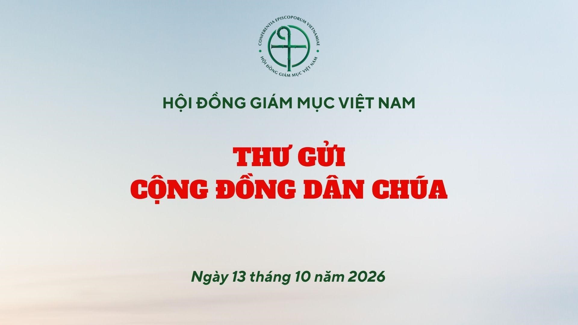 Thư gửi cộng đồng Dân Chúa Hội đồng Giám mục Việt Nam