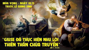Ngày 18 tháng 12: “Lời Xin Vâng“ của Thánh Giuse