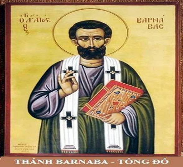 Ngày 11/6: Thánh Barnaba, tông đồ. Lễ kính