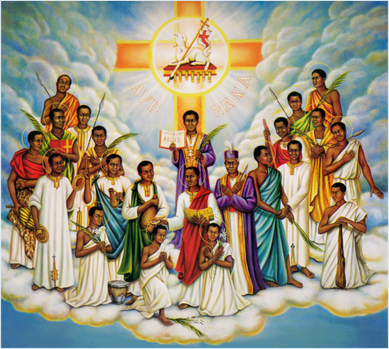 Ngày 3/6: Thánh Carôlô Lwanga và các bạn, tử đạo. Lễ nhớ