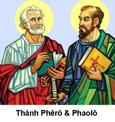 Ngày 29/6: Thánh Phêrô và Thánh Phaolô, tông đồ. Lễ Trọng