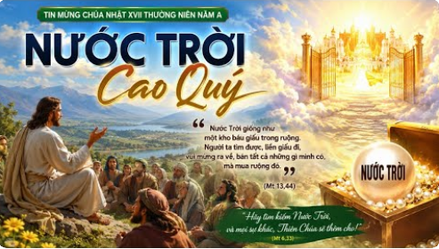 Suy niệm Lời Chúa, Chúa Nhật XVII Thường niên, năm A: NƯỚC TRỜI CAO QUÝ