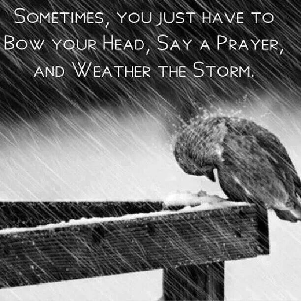 Cầu nguyện trong cơn bão tố cuộc đời