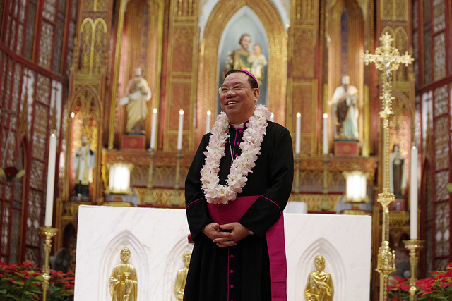 Đức Tân Tổng Giám mục Giuse Vũ Văn Thiên đã về tới Hà Nội