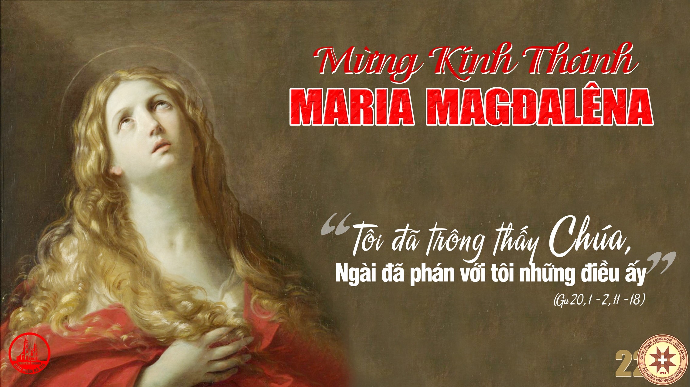 Thứ Năm, ngày 22/7: Thánh nữ Ma-ri-a Ma-đa-lê-na